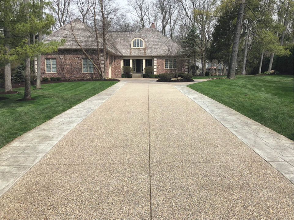 Exposed Aggregate Concrete Road